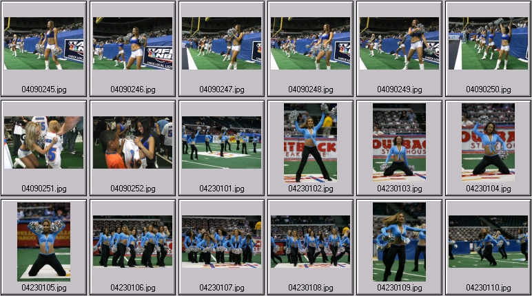 arena football cheerleading pictures