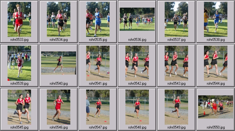 cross country running