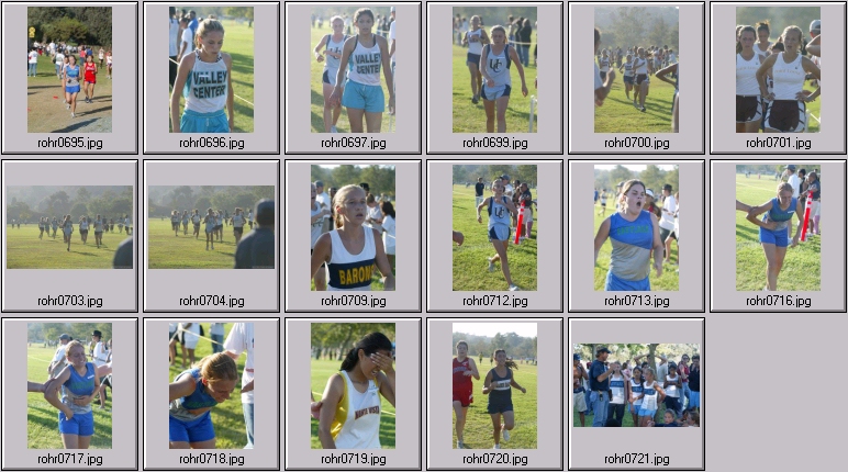cross country running