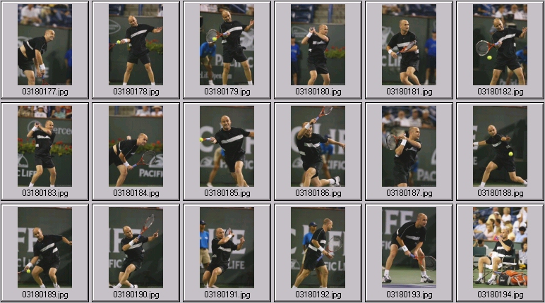 bill coria vs andre agassi photos