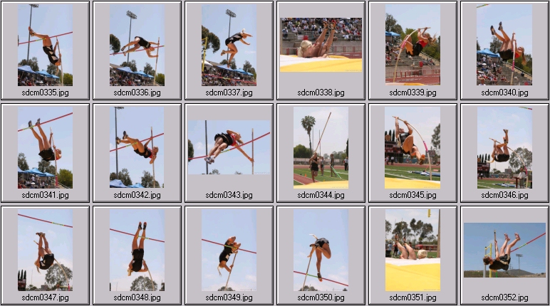 women's prep polevaulting