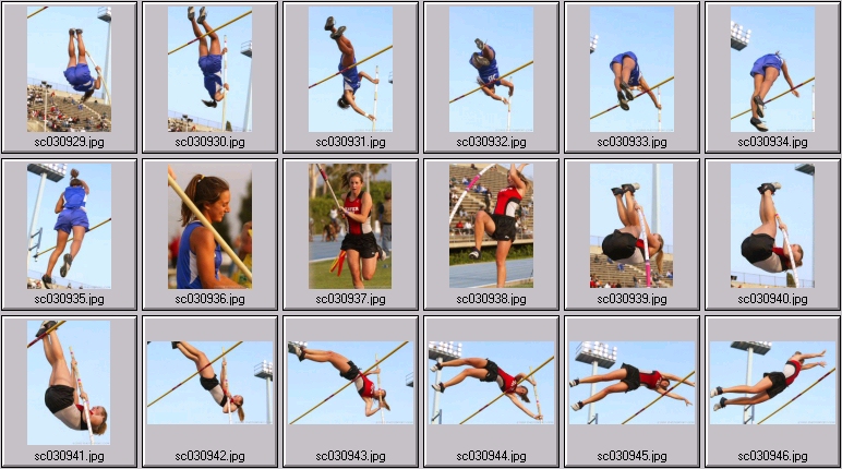 girls polevault