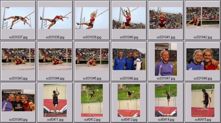 girls polevault