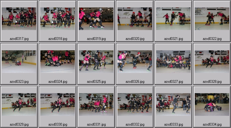 roller derby action photos