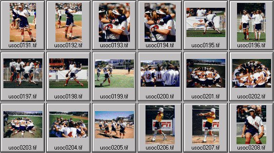womens softball photos -- us olympic cup 99