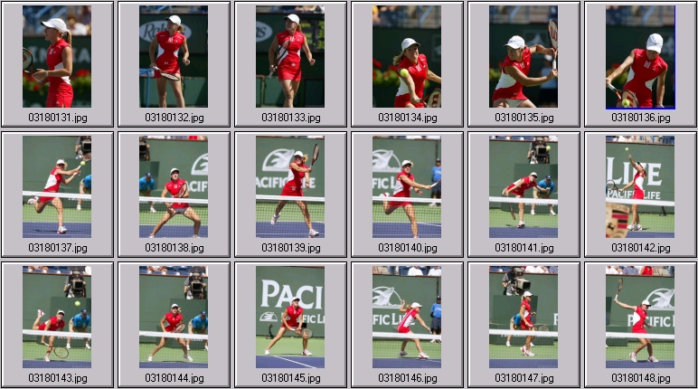 one handed backhand henin photos