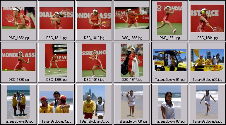 Martina Hingis comeback photos - tatiana golovin on beach photos