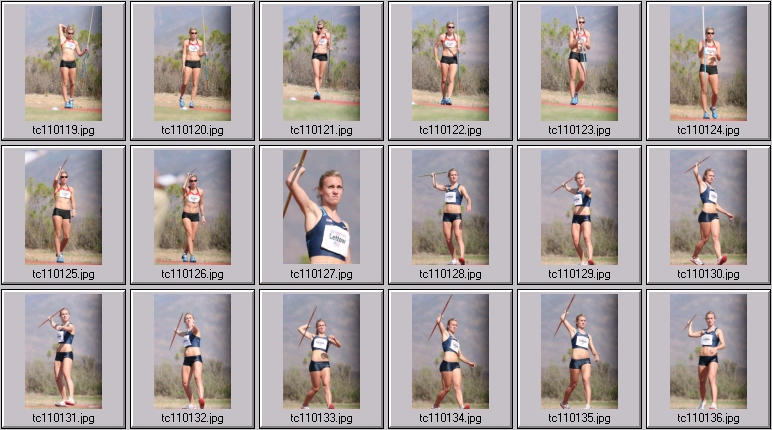 women's thorpe cup heptathlon javelin