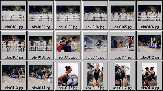 Men's and women's track photos