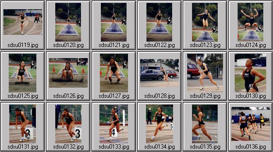 Men's and women's track photos