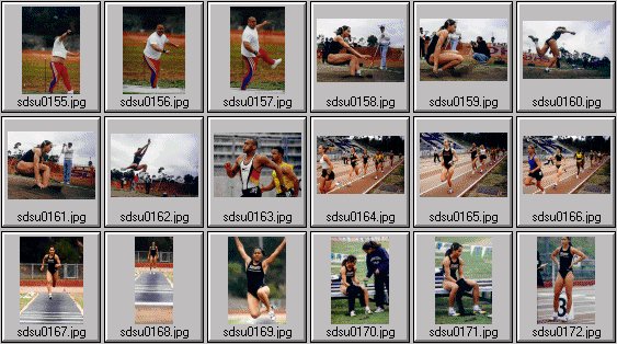 Men's and women's track photos