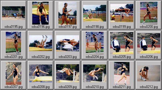 Men's and women's track photos