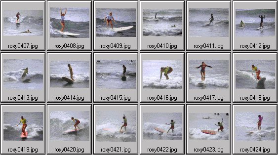 2000 Roxy Wahine women's surfing photos