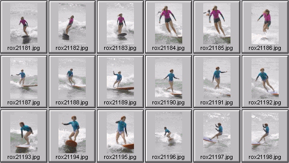2002 Roxy Wahine women's surfing photos
