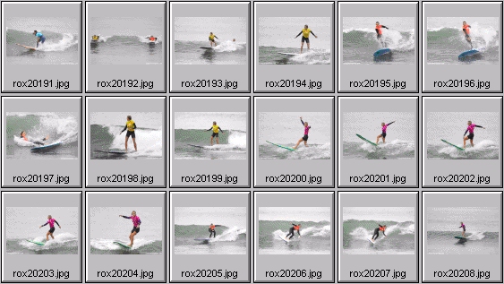 2002 Roxy Wahine women's surfing photos