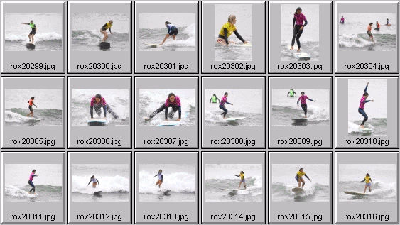 2002 Roxy Wahine women's surfing photos