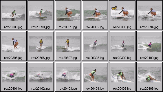2002 Roxy Wahine women's surfing photos