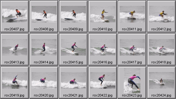 2002 Roxy Wahine women's surfing photos