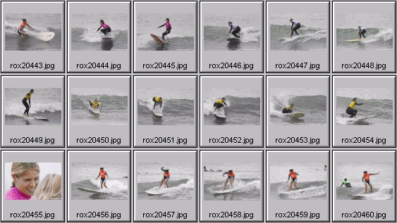 2002 Roxy Wahine women's surfing photos
