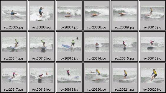 2002 Roxy Wahine women's surfing photos