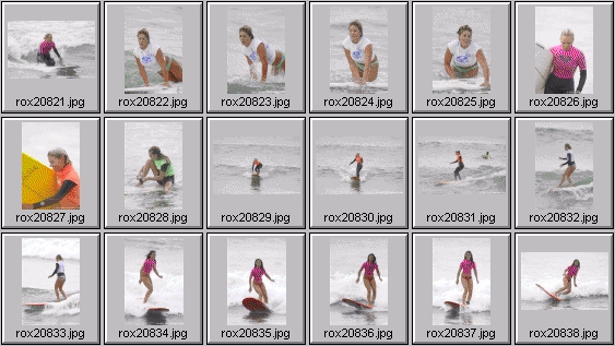 2002 Roxy Wahine women's surfing photos