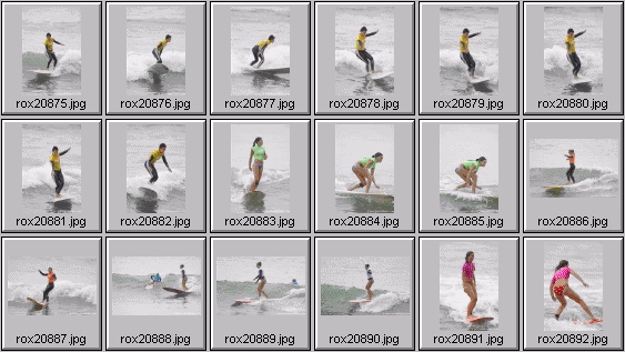 2002 Roxy Wahine women's surfing photos